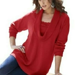 Denim 24/7 Rustic Red Cowl Neck Sweater (18/20)